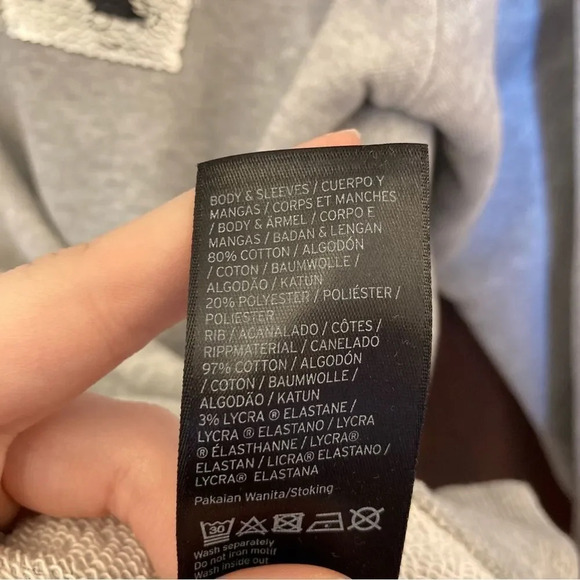 IVY PARK Silver Brushed Sequins Logo Sweatshirt Size Extra Small - Picture 7 of 7